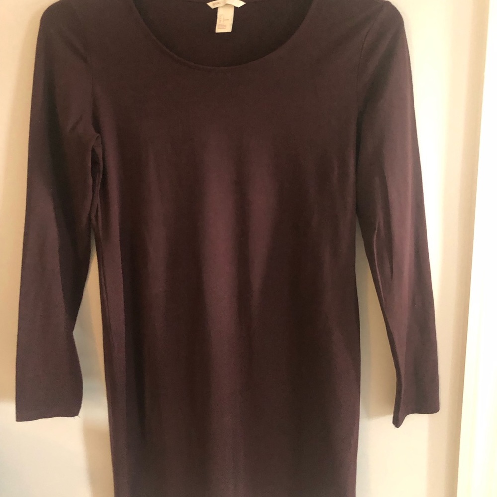 H&M Basic Dress plum color large